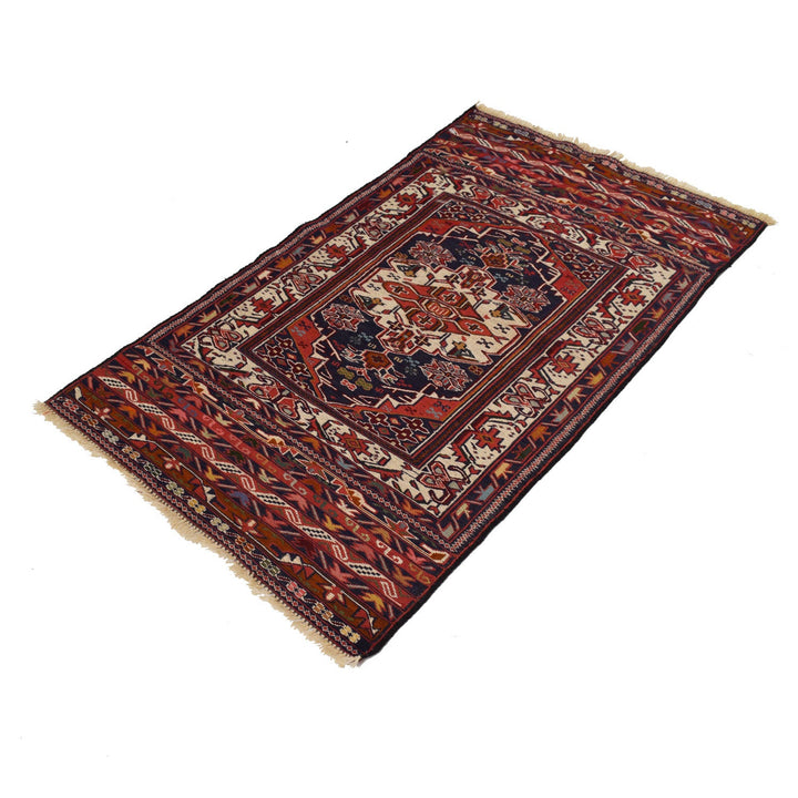 Hand Knotted Flat Weave Maliki Kilim 2' 9" x 4' 8" - No. AL41311