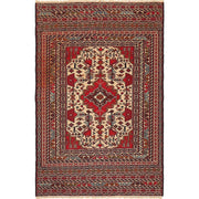 Hand Knotted Flat Weave Maliki Kilim 3' 0" x 4' 7" - No. AL52232