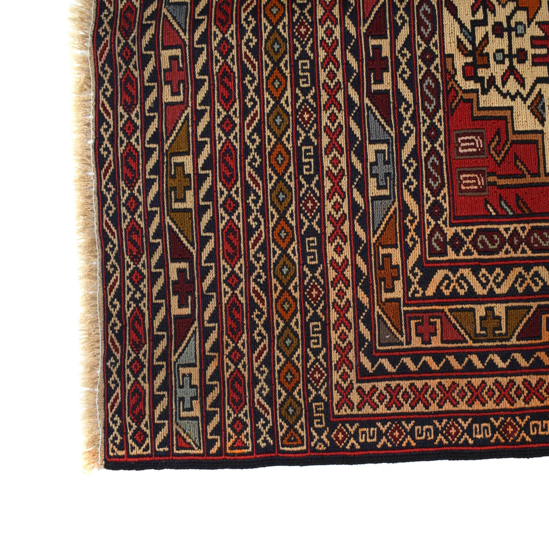 Hand Knotted Flat Weave Maliki Kilim 3' 0" x 4' 7" - No. AL52232