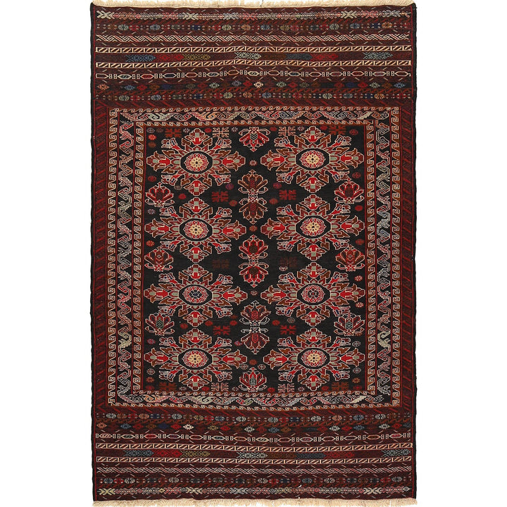 Handmade Maliki Kilim 4' 0" x 6' 4" - No. AL28249