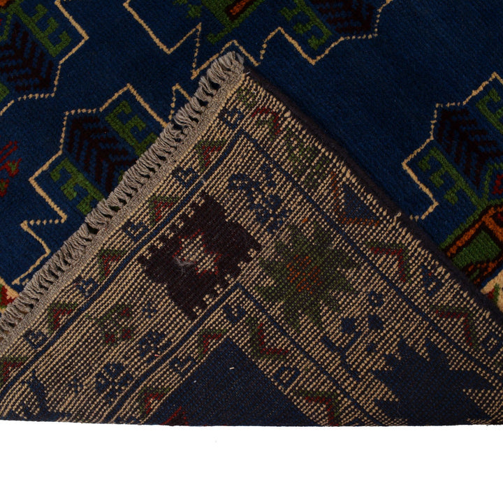 Hand Knotted Kohistani Area Rug 6' 11" x 8' 12" - No. AL32134