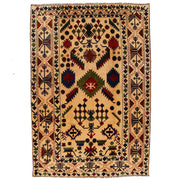 Hand Knotted Kohistani Area Rug 6' 7" x 9' 3" - No. AL45950