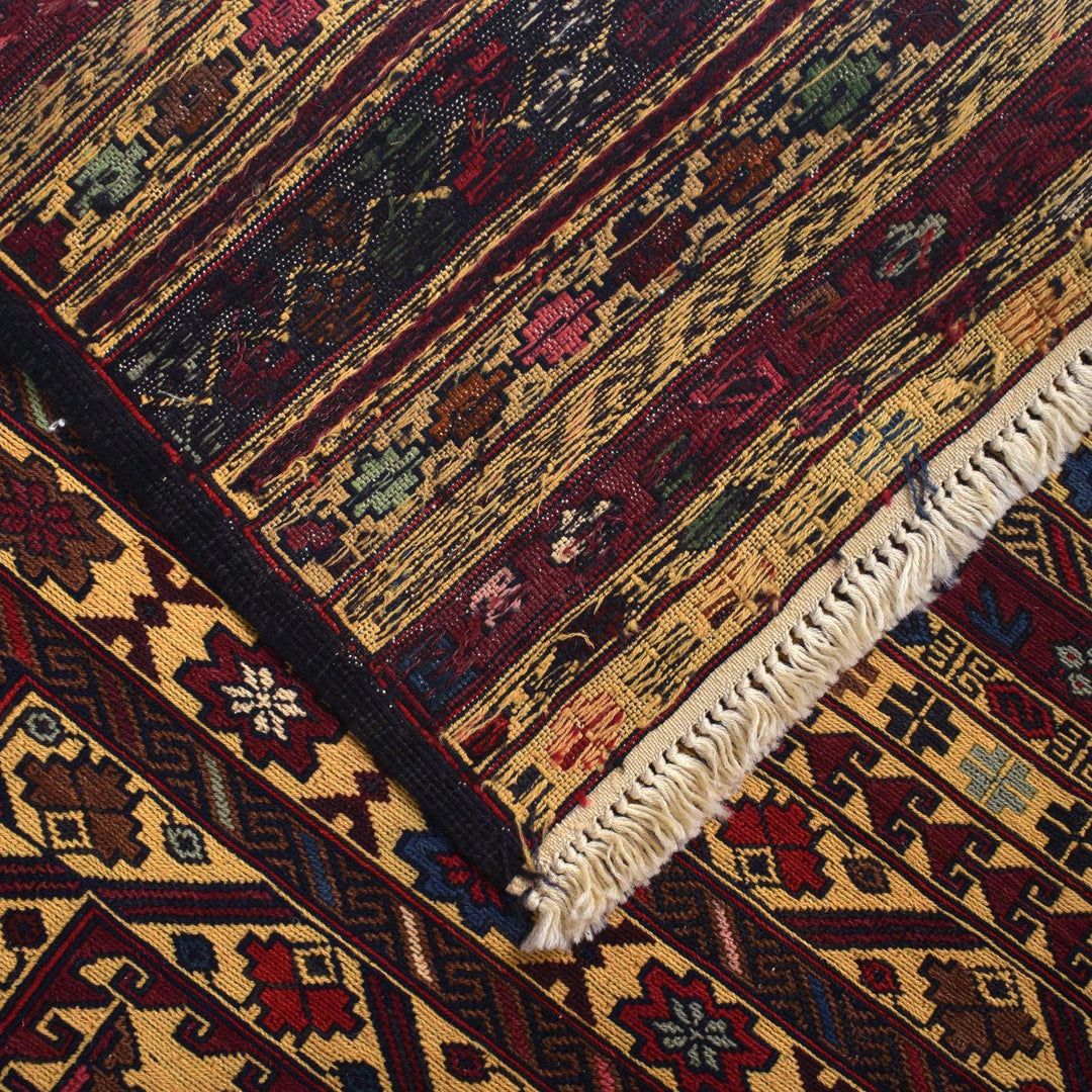 Handmade Maliki Kilim 4' 0" x 6' 2" - No. AL62895
