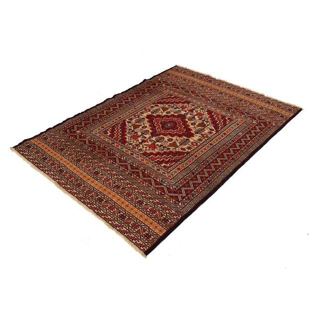 Handmade Maliki Kilim 4' 4" x 6' 2" - No. AL73291