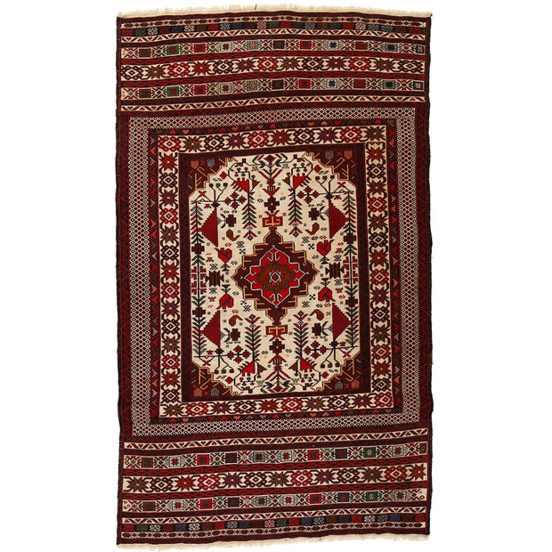 Handmade Maliki Kilim 4' 1" x 6' 1" - No. AL63246