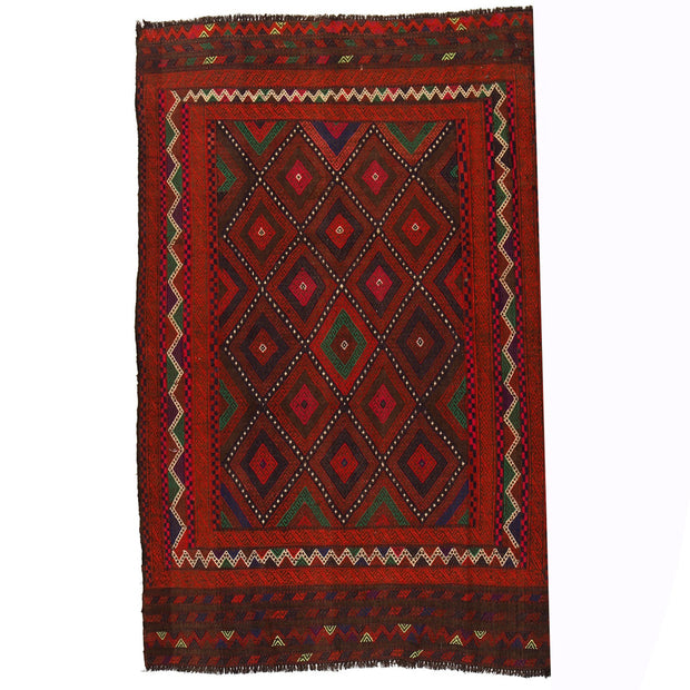 Hand Knotted Suzuni Kelim 4' 4" x 6' 7" - No. AL73895