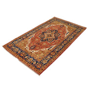 Handmade Persian Design Heriz Carpet 3' 7" x 6' 0" - No. AL30610