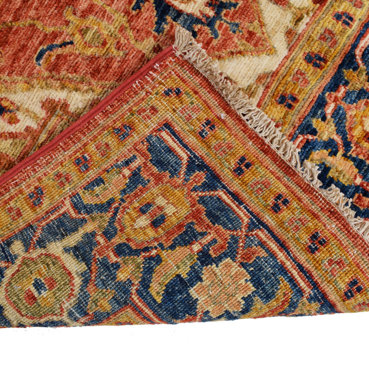 Handmade Persian Design Heriz Carpet 3' 7" x 6' 0" - No. AL30610