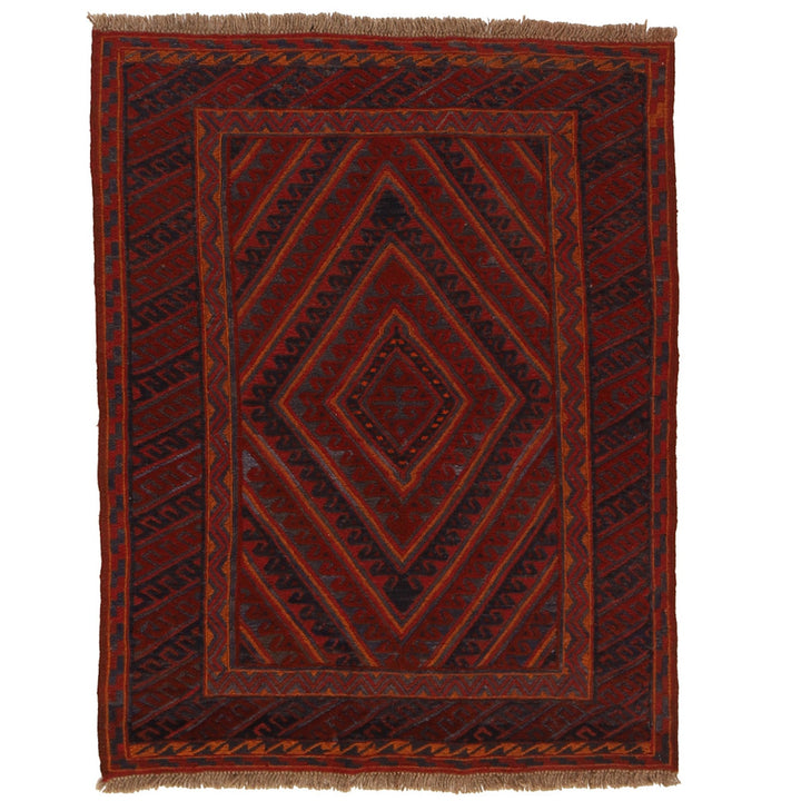 Hand Knotted Mashwani Area Rug 3' 8" x 4' 4" - No. AL57967