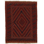 Hand Knotted Mashwani Area Rug 3' 8" x 4' 4" - No. AL57967