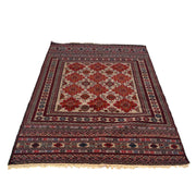 Handmade Maliki Kilim 4' 2" x 6' 7" - No. AL33224
