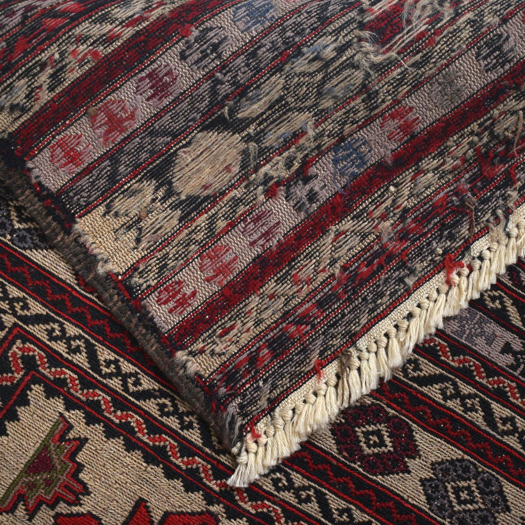 Handmade Maliki Kilim 4' 2" x 6' 7" - No. AL33224