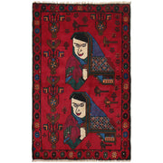 Handmade Pictorial Carpet 2' 10" x 4' 6" - No. AL72328
