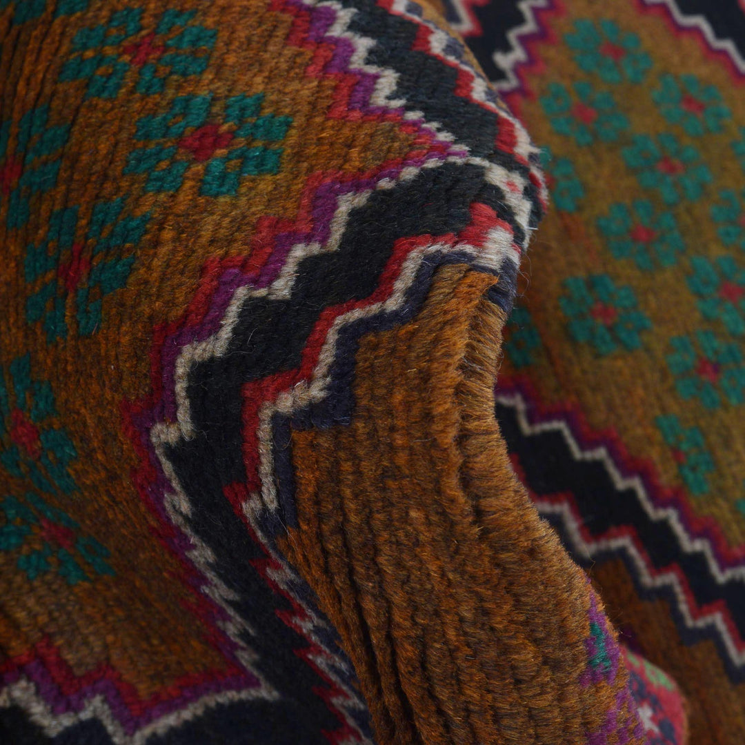 Brown Color Baloch Runner 2' 3" x 6' 9" - No. AL12844