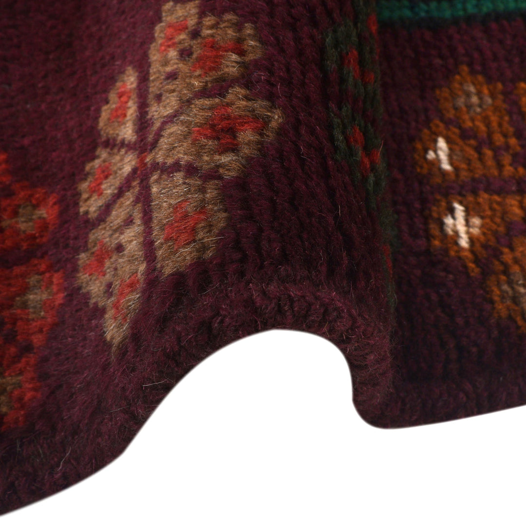 Dark Purple Color Baluchi Rug 4' 1" x 6' 6" - No. AL54632