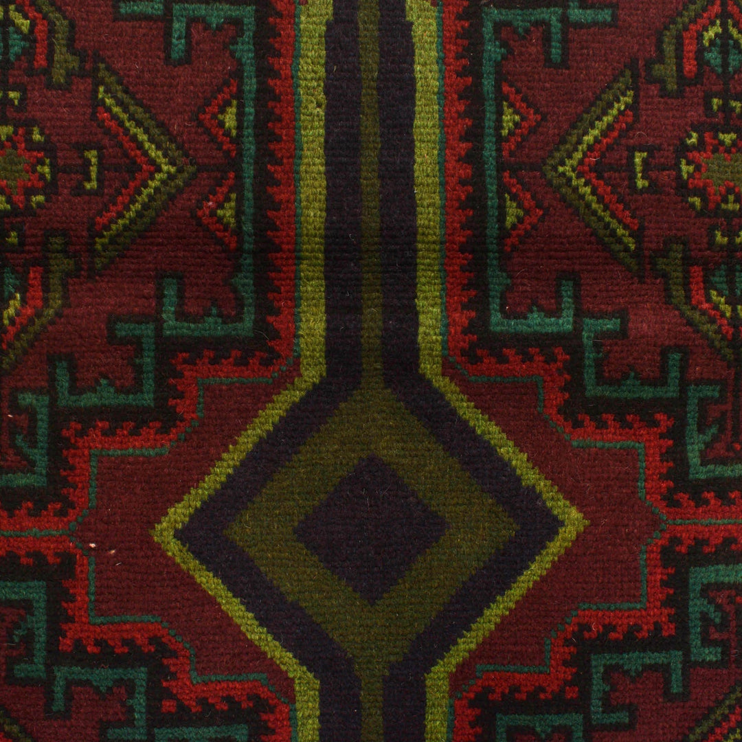 Red Color Baluchi Rug 4' 4" x 6' 6" - No. AL93295