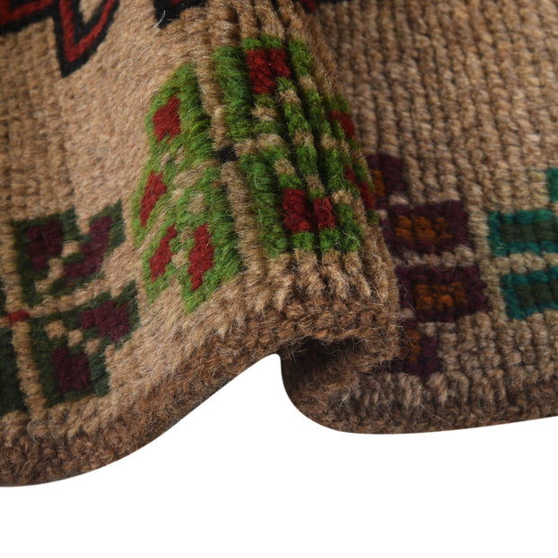 Tan Color Baluchi Rug 4' 0" x 6' 2" - No. AL51151