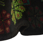 Black Color Baluchi Rug 4' 2" x 6' 5" - No. AL21115