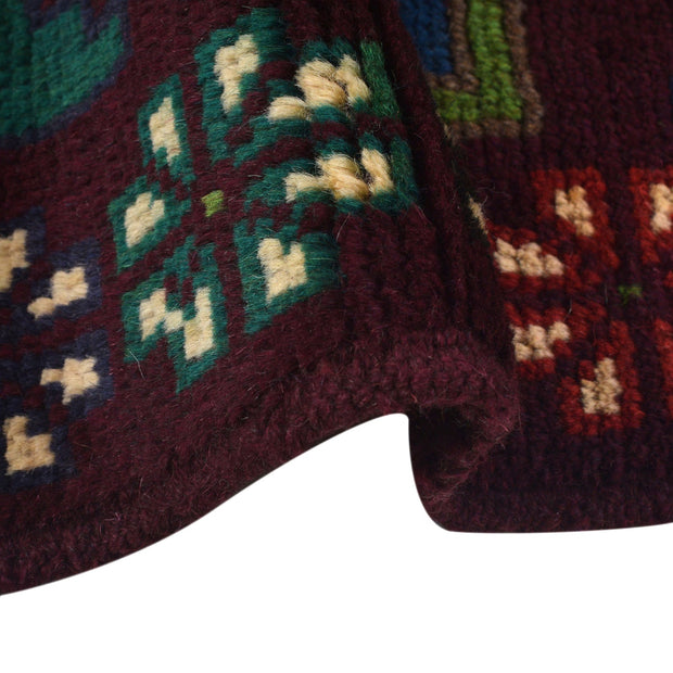 Dark Purple Color Baluchi Rug 4' 4" x 6' 4" - No. AL15670