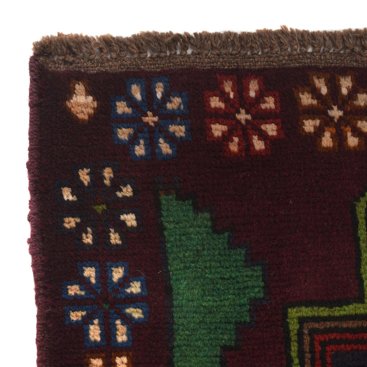 Dark Purple Color Baluchi Rug 4' 4" x 6' 1" - No. AL98495