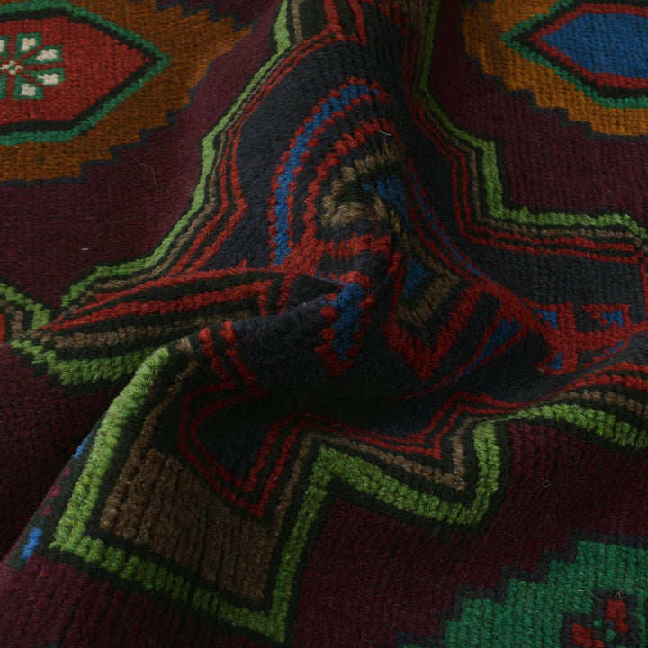 Dark Purple Color Baluchi Rug 4' 4" x 6' 1" - No. AL98495