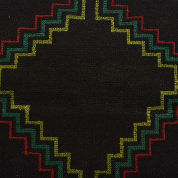 Black Color Baluchi Rug 4' 0" x 6' 9" - No. AL36374