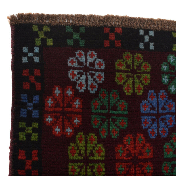 Dark Purple Color Baluchi Rug 4' 0" x 5' 7" - No. AL48672