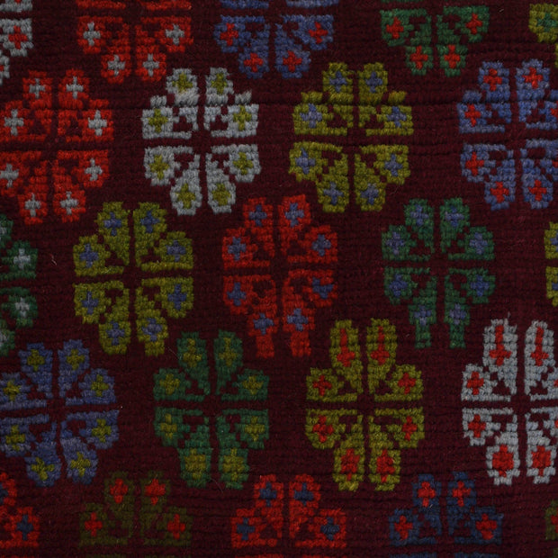 Dark Purple Color Baluchi Rug 4' 0" x 5' 7" - No. AL48672