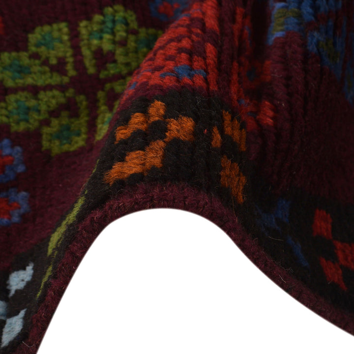 Dark Purple Color Baluchi Rug 4' 0" x 5' 7" - No. AL48672