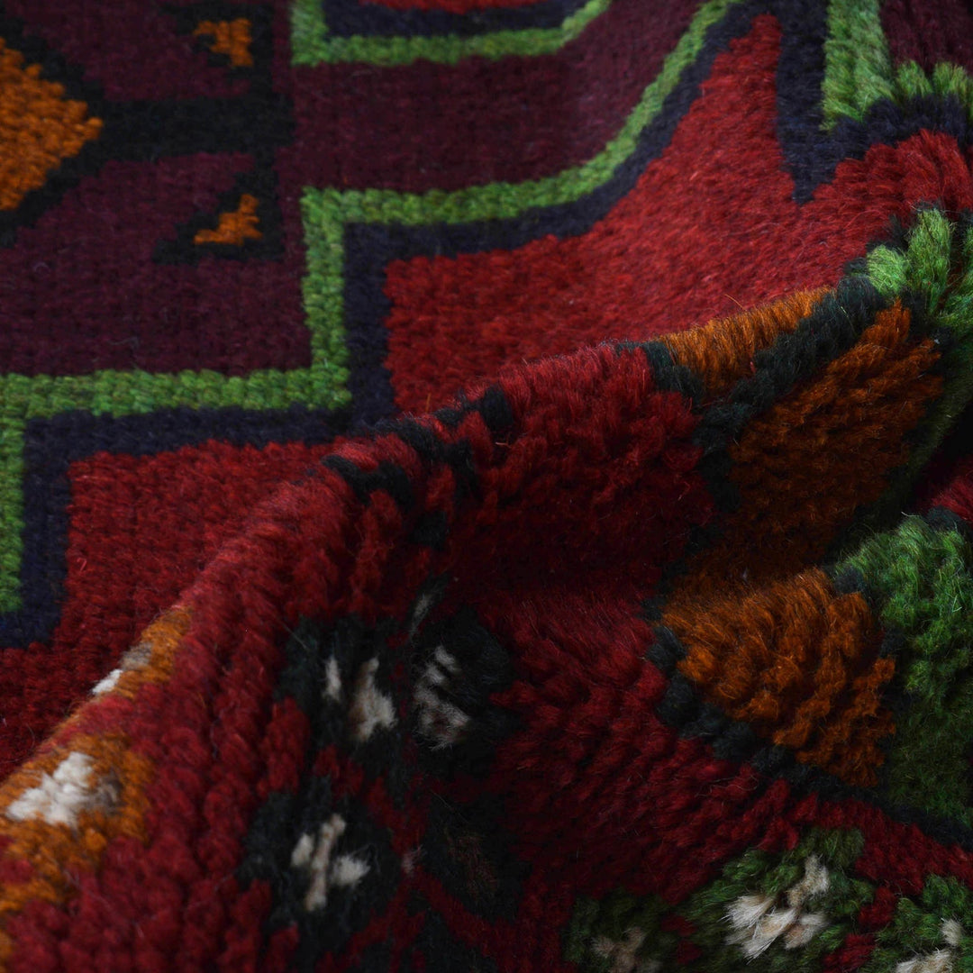 Handmade Balochi Rug 4' 0" x 6' 6" - No. AL15896