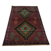Handmade Balochi Rug 3' 12" x 6' 7" - No. AL46275