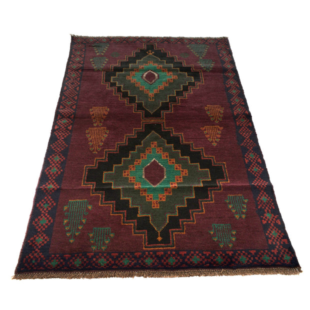 Handmade Balochi Rug 3' 12" x 6' 7" - No. AL46275