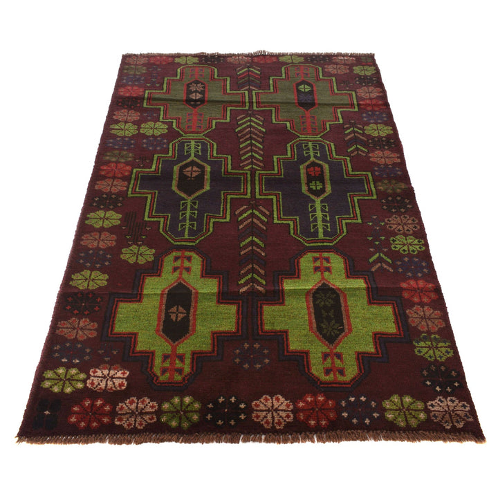 Handmade Balochi Rug 4' 0" x 6' 5" - No. AL44003