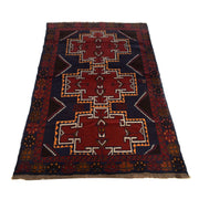 Handmade Balochi Rug 3' 9" x 5' 10" - No. AL48697