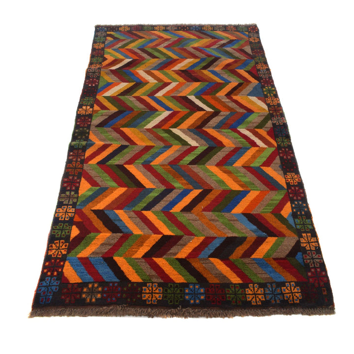 Handmade Balochi Rug 3' 8" x 6' 8" - No. AL80300