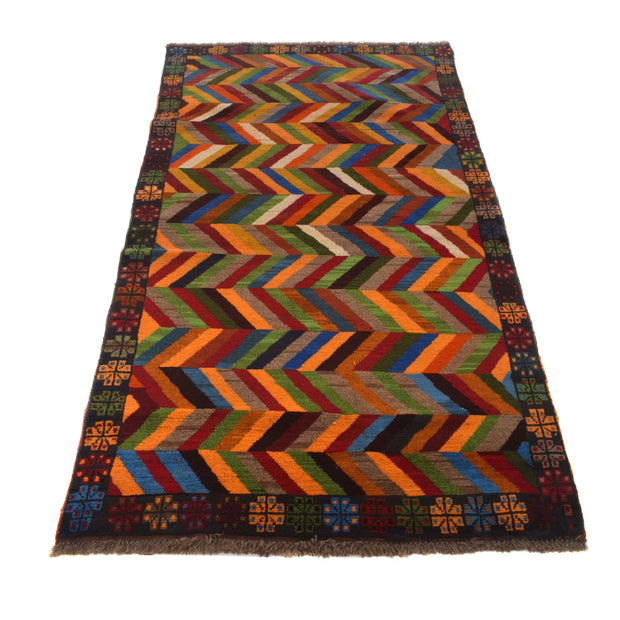 Handmade Balochi Rug 3' 8" x 6' 8" - No. AL80300