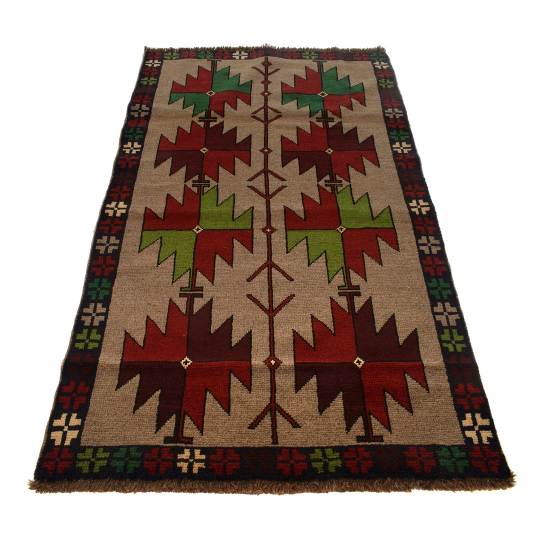Handmade Balochi Rug 3' 11" x 6' 10" - No. AL26139