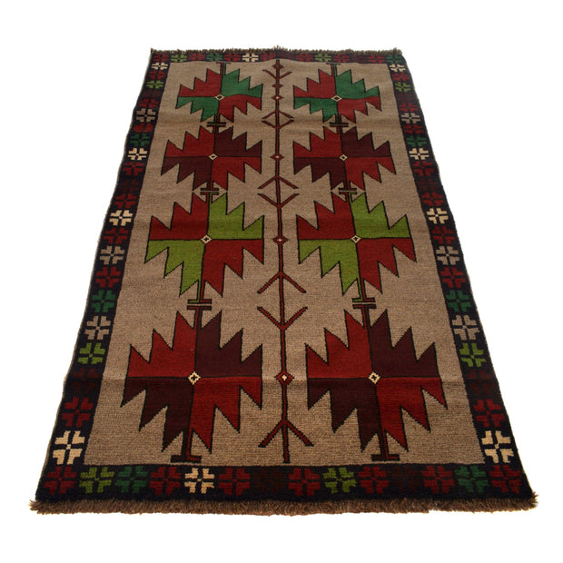 Handmade Balochi Rug 3' 11" x 6' 10" - No. AL26139