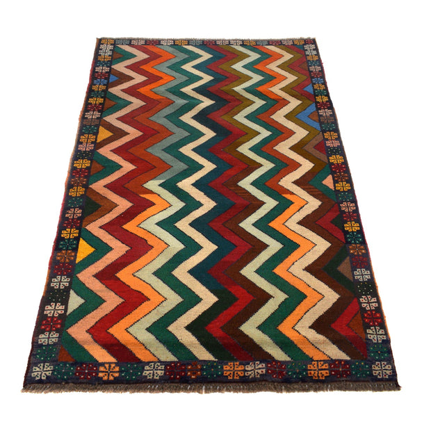 Handmade Balochi Rug 3' 7" x 6' 4" - No. AL61279