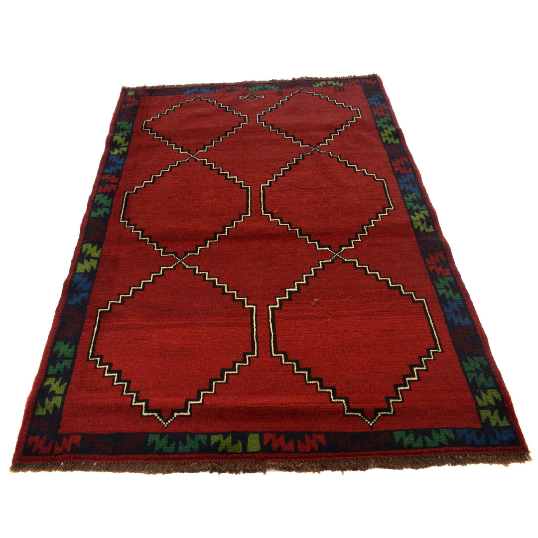 Handmade Balochi Rug 4' 4" x 6' 2" - No. AL75538