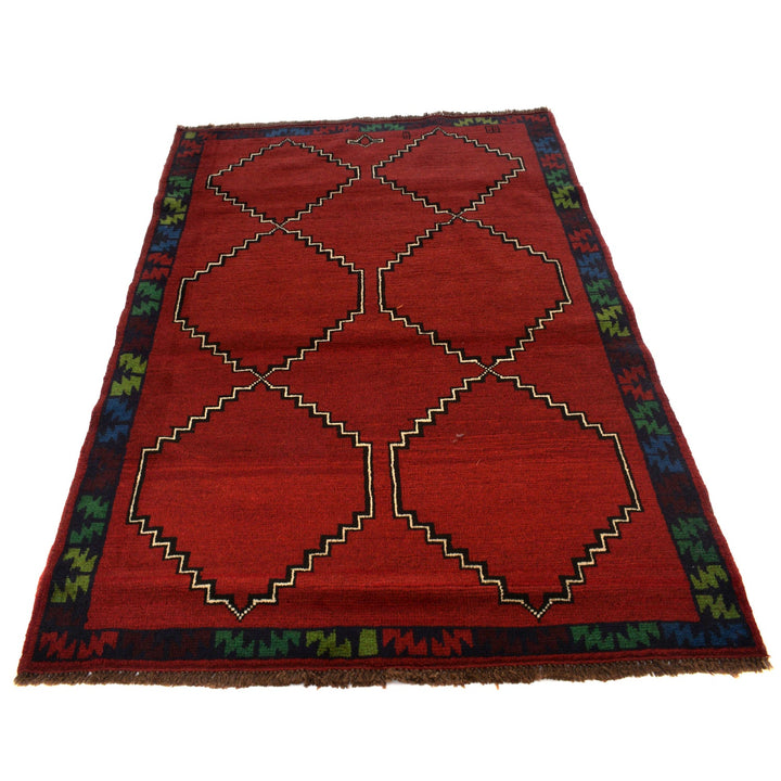 Handmade Balochi Rug 4' 4" x 6' 2" - No. AL75538