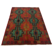 Handmade Balochi Rug 4' 1" x 6' 3" - No. AL59689