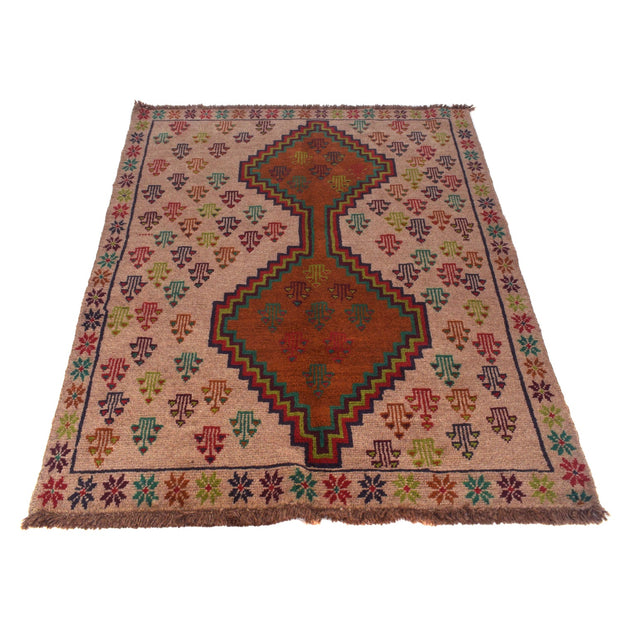 Handmade Balochi Rug 4' 3" x 6' 3" - No. AL38625