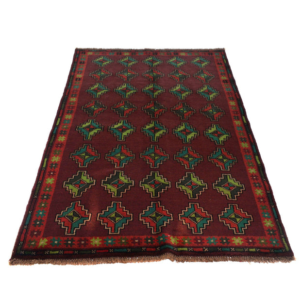 Handmade Balochi Rug 4' 2" x 6' 7" - No. AL38235