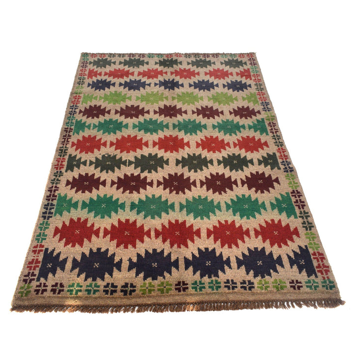 Handmade Balochi Rug 4' 1" x 6' 6" - No. AL62279