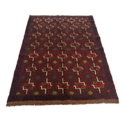 Handmade Balochi Rug 4' 2" x 6' 2" - No. AL49309