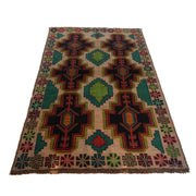 Handmade Balochi Rug 3' 8" x 6' 1" - No. AL87251