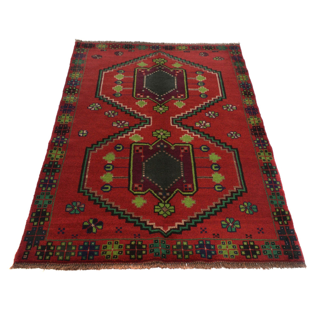 Handmade Balochi Rug 4' 2" x 6' 8" - No. AL34296