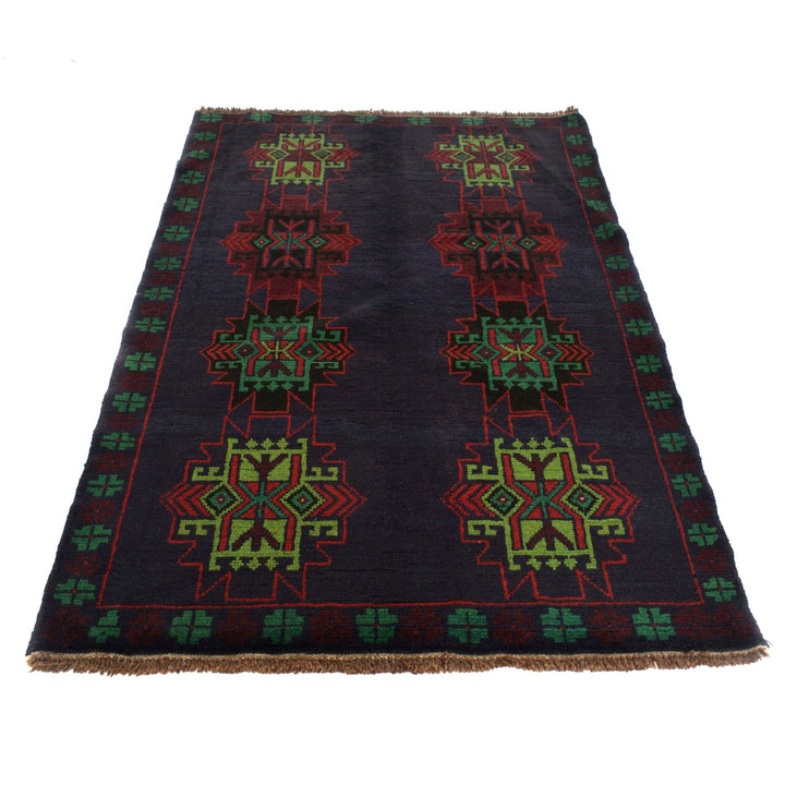 Handmade Balochi Rug 4' 2" x 6' 6" - No. AL51236