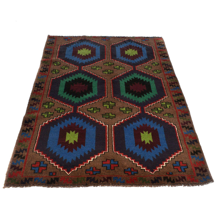 Handmade Balochi Rug 4' 2" x 6' 5" - No. AL30146